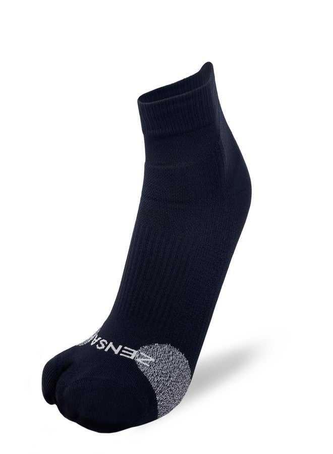 Zensah Compression Bunion Sport Socks - Bunion Relief Corrector Socks with Big Toe Separator (1 Pair - Black, Large) - Image 4